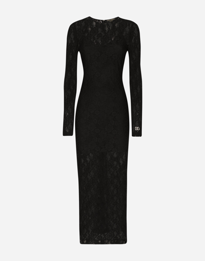 DOLCE & GABBANA LONG LACE DRESS