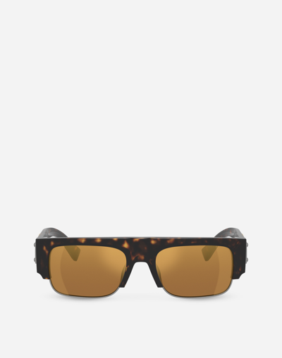 DOLCE & GABBANA LOGO PLAQUE SUNGLASSES