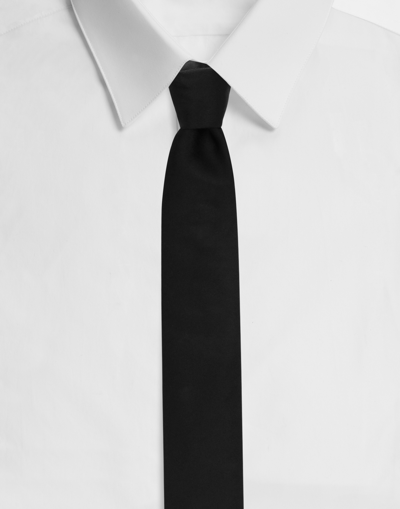 DOLCE & GABBANA SILK SATIN MARTINI TIE