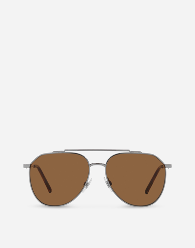DOLCE & GABBANA DIAGONAL CUT SUNGLASSES