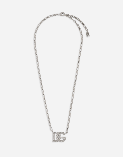 DOLCE & GABBANA CHAIN NECKLACE WITH DG LOGO