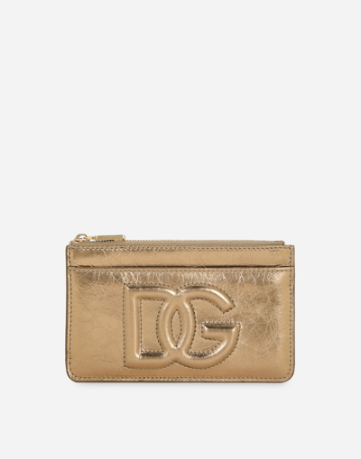 DOLCE & GABBANA MEDIUM DG LOGO CARD HOLDER