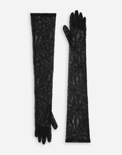 DOLCE & GABBANA LONG LACE GLOVES