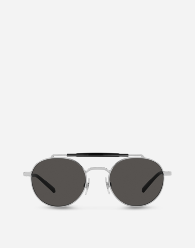 DOLCE & GABBANA DIAGONAL CUT SUNGLASSES