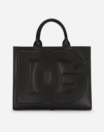 DOLCE & GABBANA MEDIUM CALFSKIN DG DAILY SHOPPER