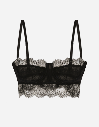DOLCE & GABBANA LACE BALCONETTE BRALETTE