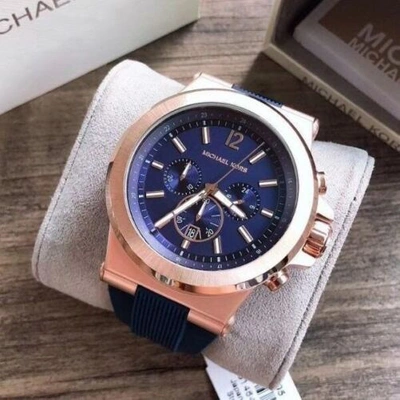 MICHAEL KORS MICHAEL KORS MK8295 DYLAN STAINLESS STEEL CHRONOGRAPH SILICONE MEN'S WATCH