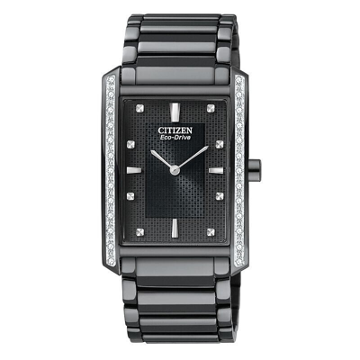 CITIZEN MEN'S ECO BL6067-54E BLACK ION PLATED STAINLESS STEEL WATCH