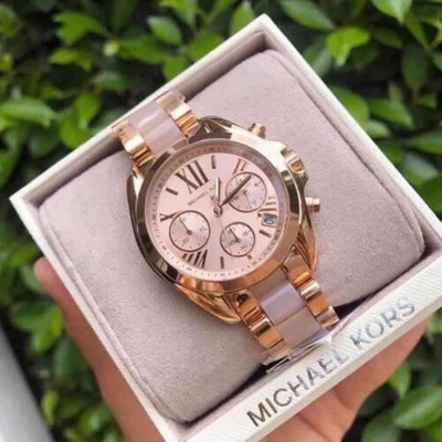 MICHAEL KORS MICHAEL KORS WOMEN'S BRADSHAW ROSE GOLD-TONE WATCH MK6066