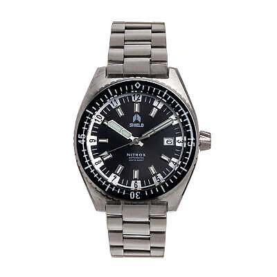 SHIELD SHIELD NITROX BRACELET WATCH W/DATE - BLACK