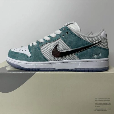 NIKE NIKE SB DUNK LOW APRIL SKATEBOARDS TURBO GREEN FD2562-400 SIZE 7