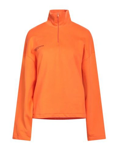 PANGAIA PANGAIA WOMAN SWEATSHIRT ORANGE SIZE L ORGANIC COTTON