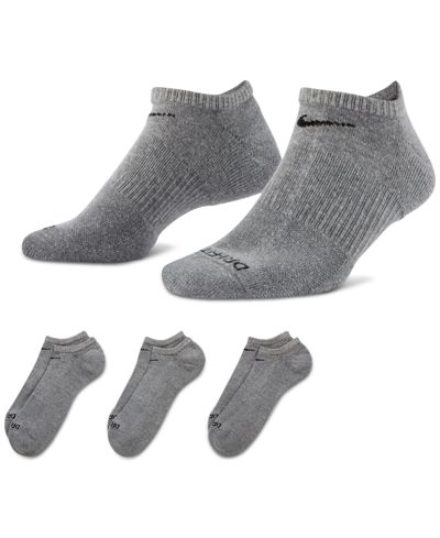 NIKE UNISEX EVERYDAY PLUS CUSHION TRAINING NO-SHOW SOCKS 3 PAIRS