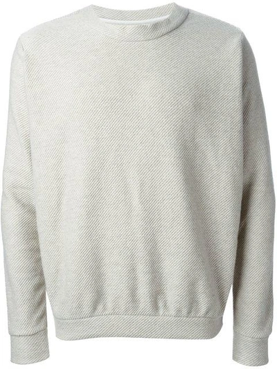 THE ELDER STATESMAN THE ELDER STATESMAN COOKED CASHMERE HERRING CREW NECK - NEUTRALS