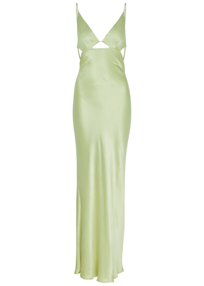 BEC & BRIDGE INDI CUT-OUT SATIN MAXI DRESS
