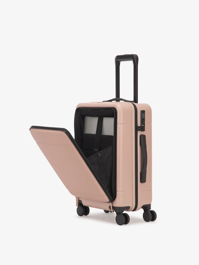 CALPAK CALPAK HUE FRONT POCKET CARRY-ON LUGGAGE IN PINK SAND | 20"