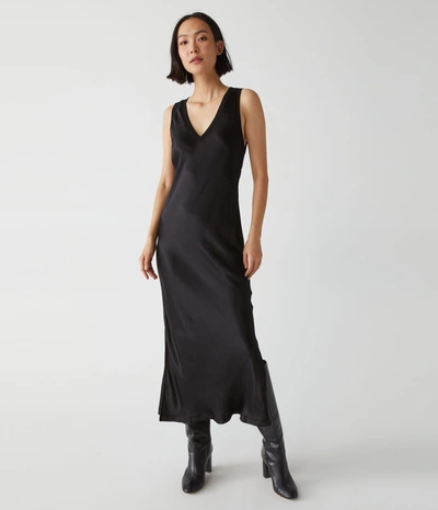 MICHAEL STARS RANDI SATIN MIDI DRESS