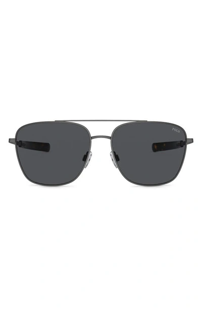 POLO POLO 59MM PILOT SUNGLASSES