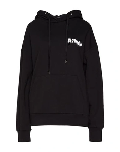 JOHN RICHMOND JOHN RICHMOND WOMAN SWEATSHIRT BLACK SIZE XXS COTTON