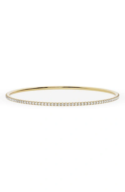 JENNIFER FISHER JENNIFER FISHER 18K GOLD ROUND LAB CREATED DIAMOND TENNIS BANGLE BRACELET