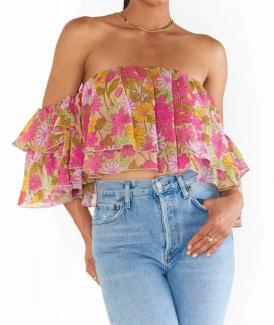 SHOW ME YOUR MUMU ROSSELLA FLORAL TOP IN CARNABY FLORAL