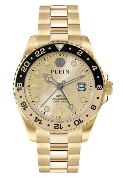 PHILIPP PLEIN PHILIPP PLEIN GMT-I CHALLENGER (PWYBA0423) MEN'S STAINLESS STEEL GOLD WATCH
