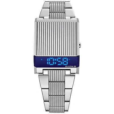 BULOVA BULOVA MEN'S COMPUTRON BLUE DIAL WATCH - 96C139