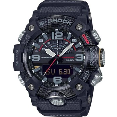 CASIO CASIO MEN'S WATCH G-SHOCK MUDMASTER BLACK RESIN STRAP ANALOG-DIGITAL GGB100-1A