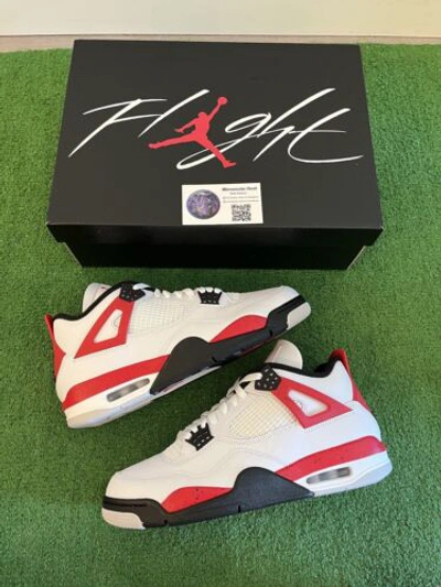 JORDAN AIR JORDAN 4 RETRO RED CEMENT | SIZE 10.5 MEN'S | DH6927-161 | BRAND IN HAND