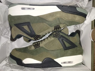 JORDAN AIR JORDAN 4 RETRO SE CRAFT MEDIUM OLIVE/PALE VANILLA FB9927-200 MEN'S SIZE 11.5
