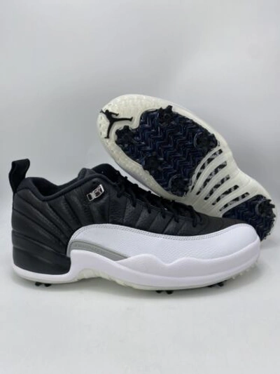 NIKE NIKE AIR JORDAN XII 12 GOLF PLAYOFF WHITE BLACK DH4120-010 SIZE 12