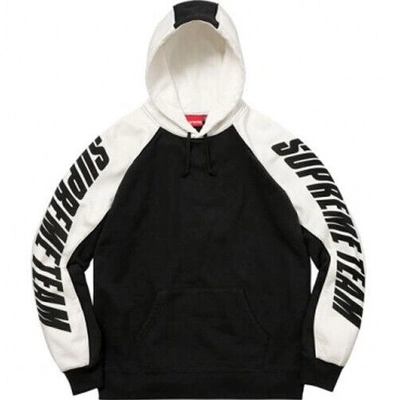 SUPREME BRAND FW17 SUPREME GT HOODED SWEATSHIRT HOODIE BLACK M XL