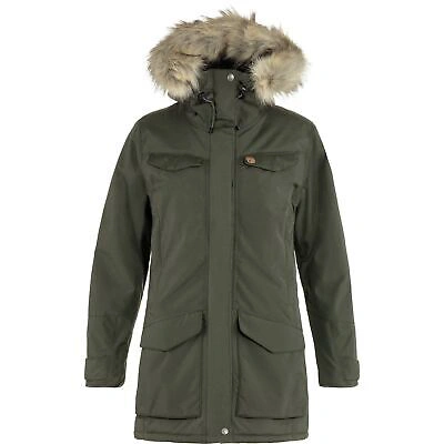 FJALL RAVEN FJALLRAVEN NUUK PARKA WOMEN'S WINTER JACKET, DEEP FOREST, LARGE