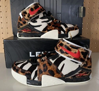 NIKE NIKE ZOOM LEBRON 2 LX BEAST [SIZE 7-14 MEN] FAST SHIP LEOPARD DQ2439 200