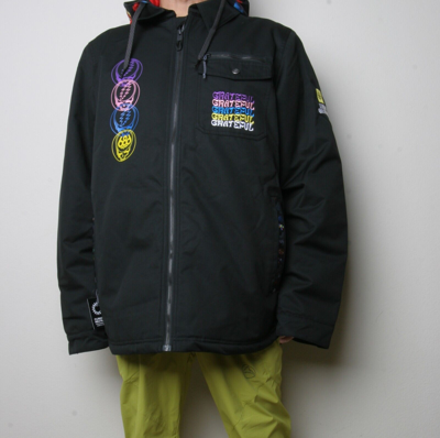 686 686 DEAD SNOWBOARD JACKET (L) GRATEFUL DEAD BLACK M2W118-BLKW