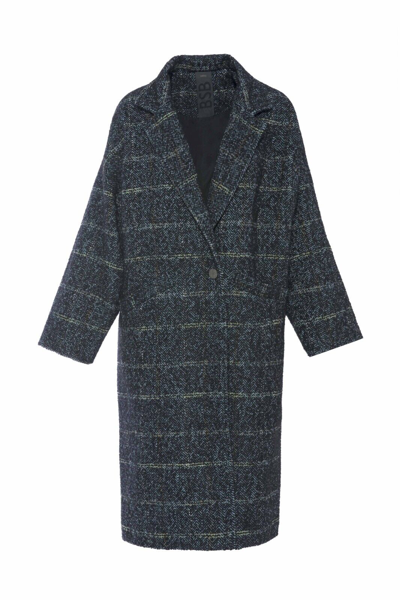 BSB BSB MANTEL FRAU FANTASIE FISCHGRÄTEN SCHWARZ/HIMMLISCH 050-218006