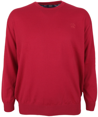 PAUL & SHARK PAUL & SHARK YACHTING HERREN PULLOVER SWEATER JUMPER GRÖSSE 4XL 100% WOLLE ROT