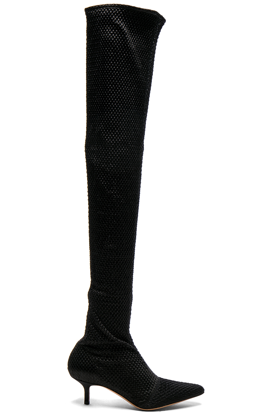 kitten heel thigh high boots