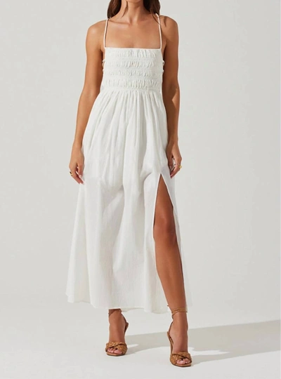 ASTR STASIA DRESS IN WHITE