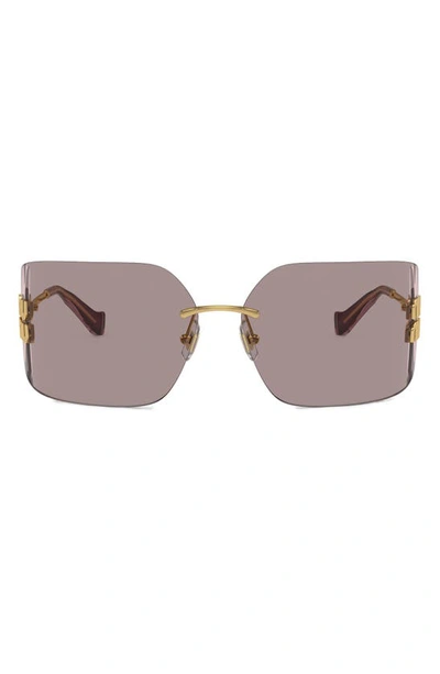 MIU MIU MIU MIU 80MM OVERSIZE IRREGULAR SUNGLASSES