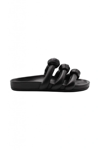RICK OWENS RICK OWENS FOGACHINE KNOTTED OPEN-TOED SLIP ON SANDAL SHOES