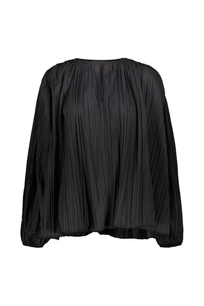 ROCHAS ROCHAS BALOON SLEEVESPLEATED BLOUSE CLOTHING