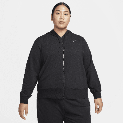 NIKE WOMEN'S DRI-FIT ONE FULL-ZIP FRENCH TERRY HOODIE (PLUS SIZE)