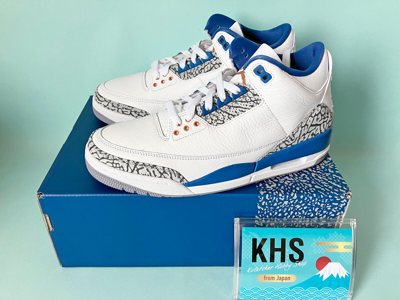 JORDAN NIKE AIR JORDAN 3 RETRO SHOES WIZARDS TRUE BLUE WHITE CT8532-148