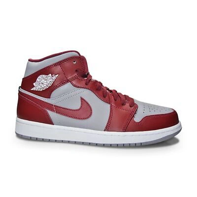 NIKE MENS NIKE AIR JORDAN 1 MID "TEAM RED" - DQ8426 615 - CHERRYWOOD RED WHITE