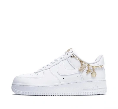 NIKE NIKE AIR FORCE 1 07 LX W LUCKY CHARMS WHITE GOLD CHAIN DD1525-100 MEN'S SHOES