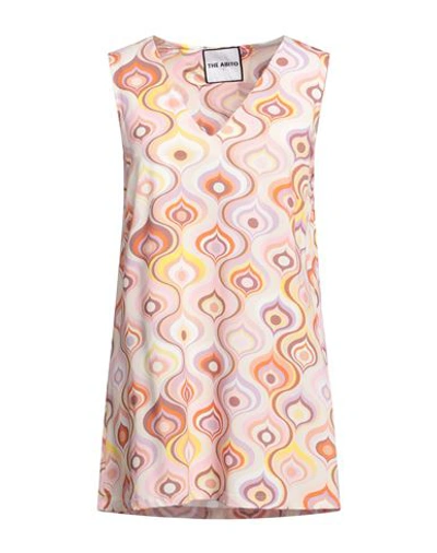 THE ABITO MILANO THE ABITO MILANO WOMAN MINI DRESS IVORY SIZE 10 VISCOSE, ELASTANE