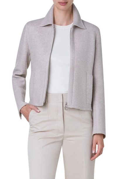 AKRIS AKRIS CASHMERE JERSEY JACKET