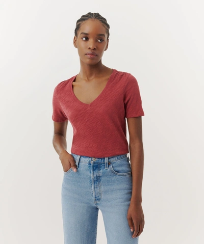 ATM ANTHONY THOMAS MELILLO SLUB JERSEY CLASSIC V-NECK TEE