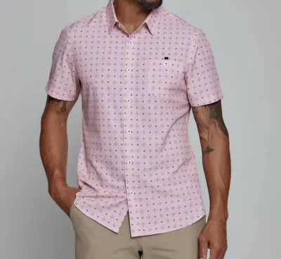 7DIAMONDS RONIN SHORT SLEEVE SHIRT IN ROSE